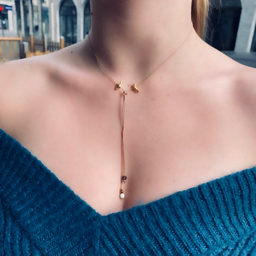 Collier duo birds