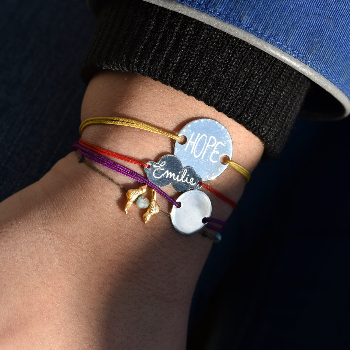 Bracelet médaille pleine 20