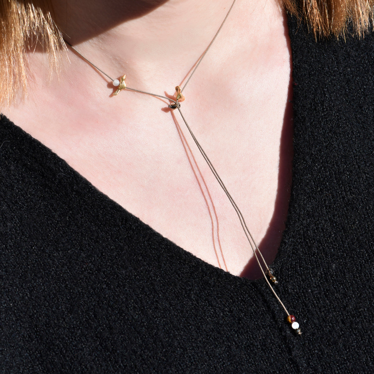 Collier duo birds