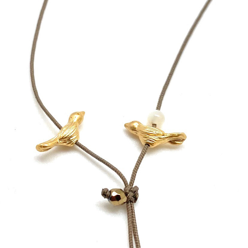 Collier duo birds