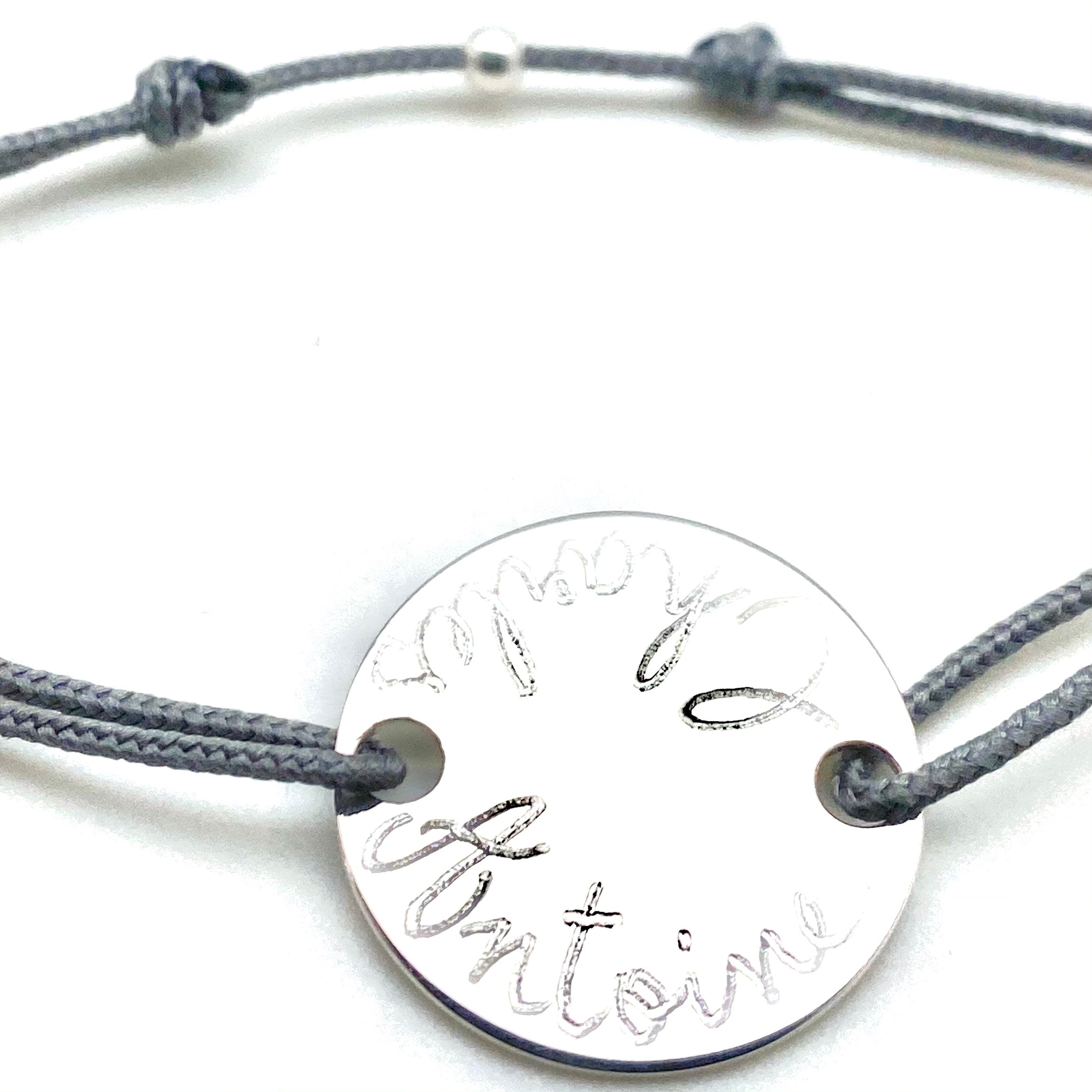Bracelet médaille pleine 20