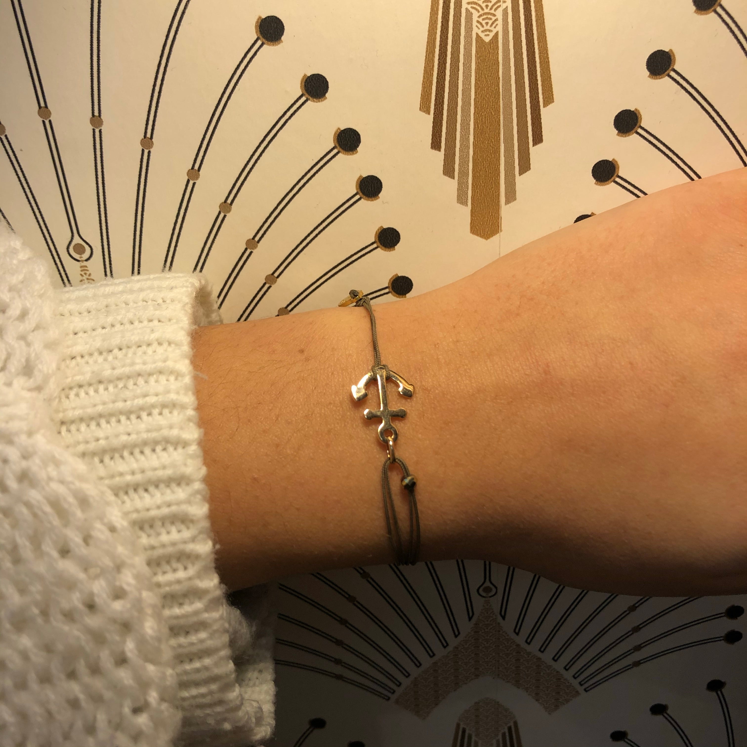 Bracelet ancre marine