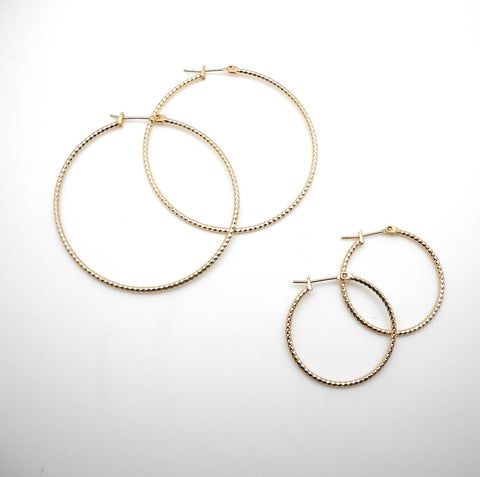 Créoles diamantées