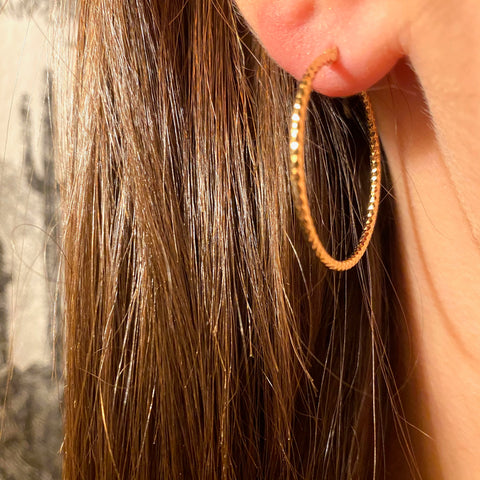 Créoles diamantées